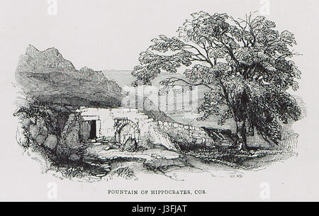 Brunnen des Hippokrates, Cos Allan John H 1843 Stockfoto