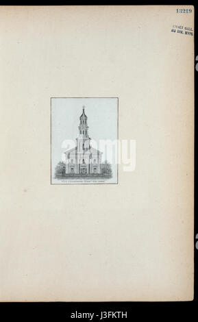 First Presbyterian Church, Wall Street (NYPL Hades 254226 EM13219) Stockfoto