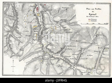 Gefecht Bei Epinal 1814 01 11 Stockfoto