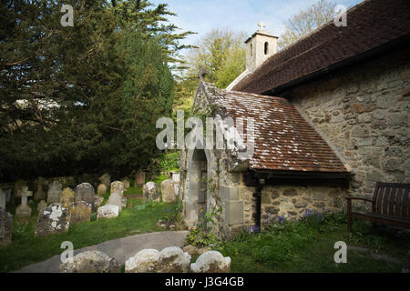 Alte St. Bonifatiuskirche Kirche Veranda Stockfoto
