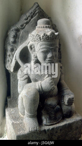 Eine alte Cham Steinstatue in das Museum für Cham Skulptur, Danang, Vietnam. Stockfoto