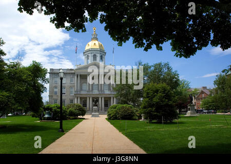 Die New Hampshire Landeshauptstadt - Concord, New Hampshire, USA Stockfoto