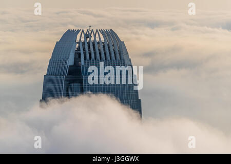 Stadt In den Wolken Stockfoto