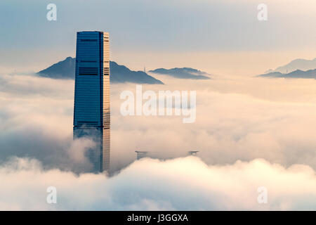 Stadt In den Wolken Stockfoto