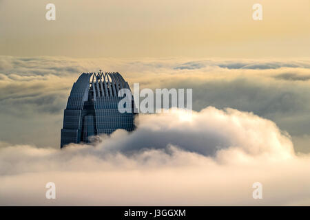 Stadt In den Wolken Stockfoto