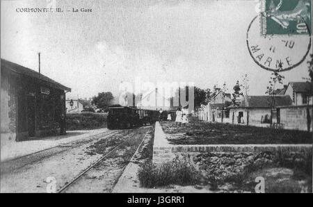 Gare CBR Cormontreuil 17. Oktober 1911 Stockfoto