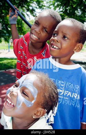 Miami Florida, Homestead, Robey George Park, Outreach Picnic, Drug Free Youth in Town DFYIT Club, Anti-Suchtprogramm, gemeinnützige Organisation, Gemeinschaft p Stockfoto