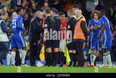 EINE unglückliche MANCHESTER UNITED M CHELSEA V MANCHESTER UNITED STAMFORD BRIDGE Stadion LONDON ENGLAND 13. März 2017 Stockfoto