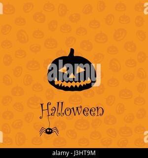 Halloween Grußkarten Stock Vektor