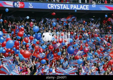 CRYSTAL PALACE FC V MANCHESTER UNITED FC CRYSTAL PALACE FC V MANCHESTER WEMBLEY Stadion LONDON ENGLAND 21. Mai 2016 Stockfoto