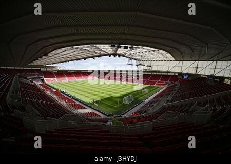 RIVERSIDE STADIUM MIDDLESBROUGH FC V STOKE CITY RIVERSIDE STADIUM MIDDLESBROUGH ENGLAND 13. August 2016 Stockfoto