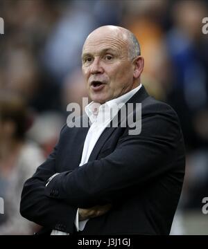 MIKE PHELAN HULL CITY INTERIMSTRAINER KCOM Stadion HULL ENGLAND 27. August 2016 Stockfoto