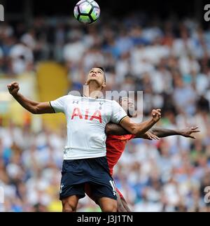 ERIK LAMELA von TOTTENHAM HOTSP TOTTENHAM HOTSPUR V LIVERPOOL WHITE HART LANE Stadion LONDON LONDON ENGLAND 27. August 2016 Stockfoto