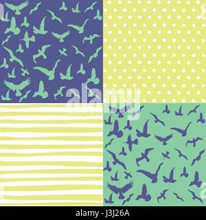 Satz von seamless pattern Stock Vektor