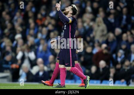 LIONEL MESSI MANCHESTER CITY V FC BARCELON ETIHAD STADIUM MANCHESTER ENGLAND 1. November 2016 Stockfoto