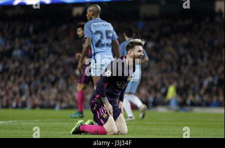 LIONEL MESSI MANCHESTER CITY V FC BARCELON ETIHAD STADIUM MANCHESTER ENGLAND 1. November 2016 Stockfoto