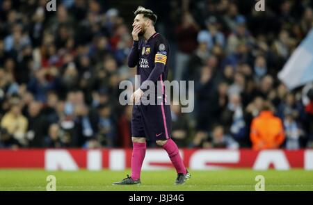 LIONEL MESSI MANCHESTER CITY V FC BARCELON ETIHAD STADIUM MANCHESTER ENGLAND 1. November 2016 Stockfoto