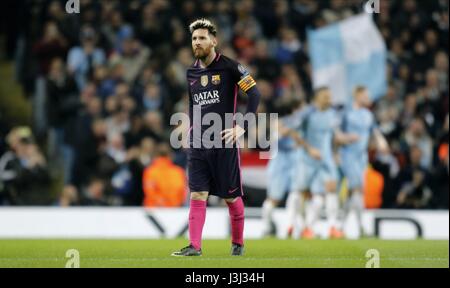 LIONEL MESSI MANCHESTER CITY V FC BARCELON ETIHAD STADIUM MANCHESTER ENGLAND 1. November 2016 Stockfoto