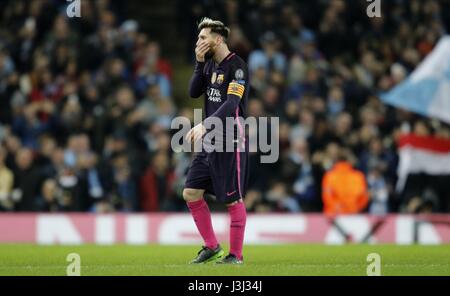 LIONEL MESSI MANCHESTER CITY V FC BARCELON ETIHAD STADIUM MANCHESTER ENGLAND 1. November 2016 Stockfoto