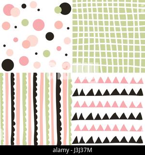 Satz von seamless pattern Stock Vektor