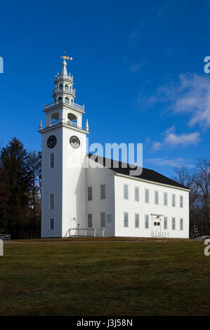 Die historische alte Gemeindehaus - Datierung von 1775 in Jaffrey Center, New Hampshire, USA. Stockfoto