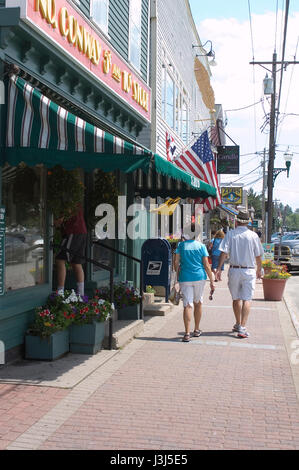 Shopper & Shopper in North Conway, New Hampshire, Usa Stockfoto