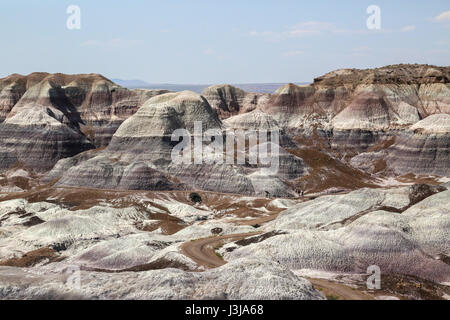 Interessante geographische Formation in der Painted Desert in Arizona Stockfoto