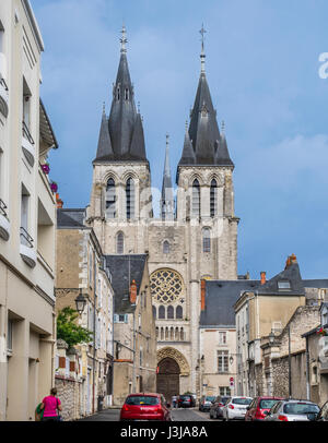 Frankreich, Centre-Val de Loire, Blois, Blick auf St. Nicholas Church Stockfoto