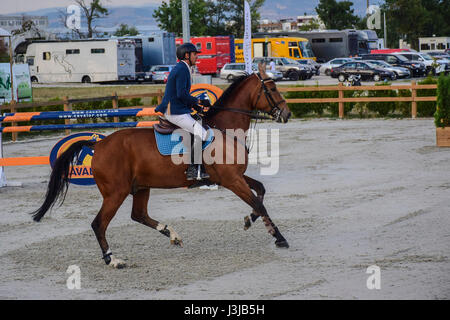 Reiten Sie, World Cup, Bozhurishte, Sofia, Bulgarien Stockfoto