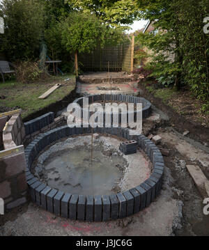 neue Garten-Design und Konstruktion von einem zugelassenen Marshalls Auftragnehmer Stockfoto