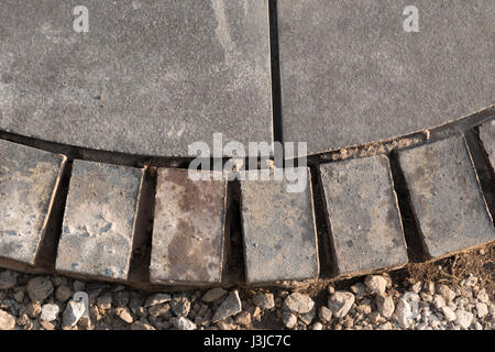 neue Garten-Design und Konstruktion von einem zugelassenen Marshalls Auftragnehmer Stockfoto