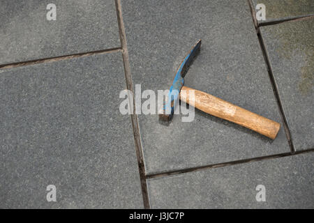 neue Garten-Design und Konstruktion von einem zugelassenen Marshalls Auftragnehmer Stockfoto