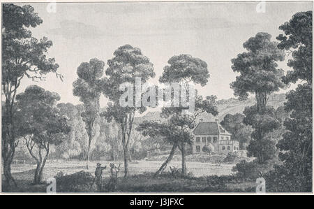 Das Goethe Gartenhaus in Kraus ist ein berühmtes historisches Gebäude, das dem deutschen Schriftsteller Johann Wolfgang von Goethe zugeordnet ist. Das Haus befindet sich im Garten, wo Goethe oft Inspiration suchte. Stockfoto