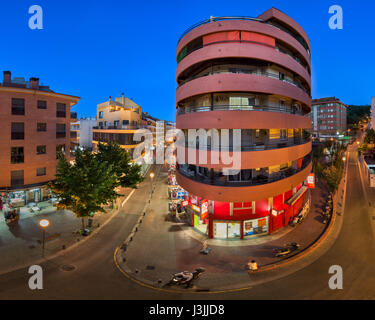 LLORET DE MAR, Spanien - 22. Juni 2016: Lloret de Mar in Katalonien, Spanien. Lloret de Mar ist der beliebteste Ferienort der Costa Brava und nur 75 km von Stockfoto