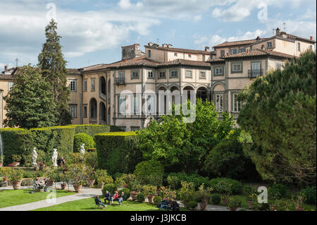Gärten des Palazzo Pfanner; Lucca, Toskana, Italien Stockfotografie Alamy