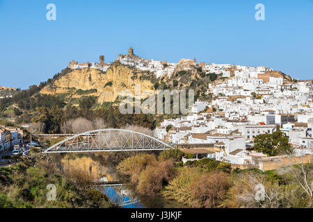 Historische Stadt Arcos De La Frontera, Provinz Cadiz, Andalusien, Spanien Stockfoto