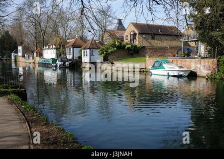 Fluß Lea, Ware, Hertfordshire Stockfoto