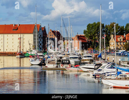 Polen, Westpommern, Gdansk, Altstadt, Marina Gdansk Stockfoto