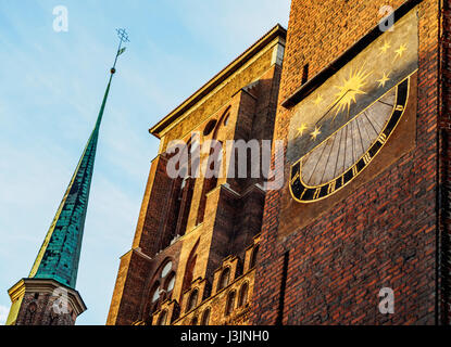 Polen, Westpommern, Gdansk, Old Town, Detailansicht der St. Marienkirche Stockfoto