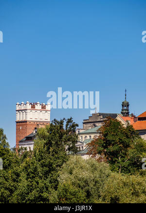 Polen, Woiwodschaft świętokrzyskie Woiwodschaft Sandomierz Skyline Stockfoto