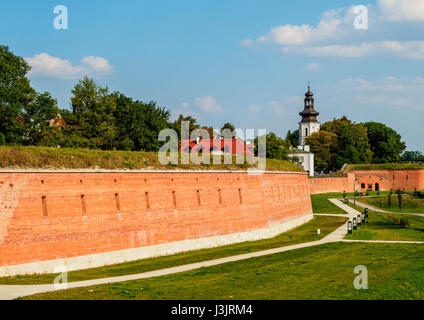 Polen, Lubliner Woiwodschaft, Zamosc, alte Stadtmauer Stockfoto