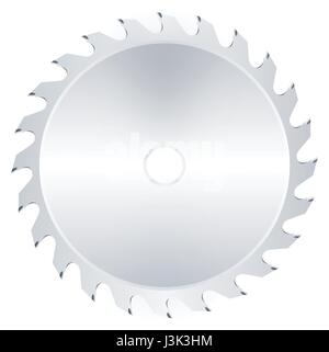 Kreissäge-Blatt-Illustration als EPS 10-Datei Stock Vektor