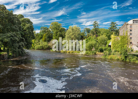 Der Fluss Suir fließt durch die Stadt Cahir, County Tipperary, Irland Stockfoto