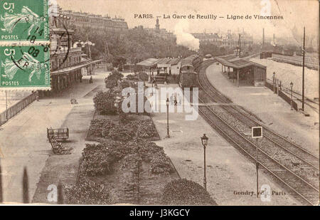 Gondry PARIS La Gare de Reuilly Ligne de Vincennes Stockfoto