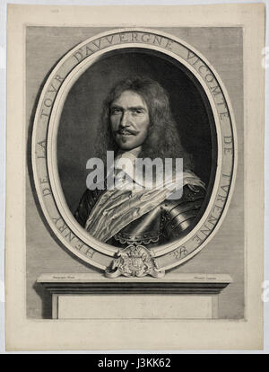 Henri De La Tour d ' Auvergne Robert Nanteuil nach Philippe de Champaigne Stockfoto