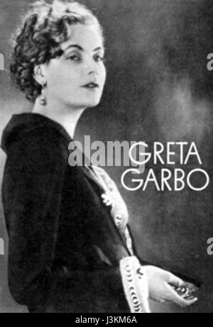 Greta Garbo war eine berühmte schwedisch-amerikanische Schauspielerin, die für ihre ikonischen Rollen in Stummfilmen und frühen Tonfilmen bekannt war. In den 1920er und 1930er Jahren erlangte sie internationale Bekanntheit durch ihre Auftritte in Hollywood. Stockfoto