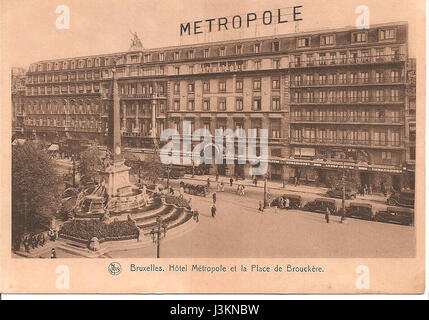 Hotel Metropole, Brüssel, Belgien der 1920er Jahre Stockfoto