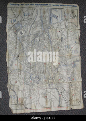 Gent, Belgien WW II, Zentrum Stockfoto