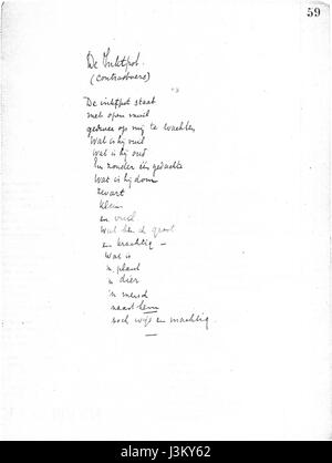 I.K. Bonsets „de Inktpot“ (der Inkpot) ist ein literarisches Werk, das sich wahrscheinlich mit den Themen Schreiben und Kreativität beschäftigt. Der Titel bezieht sich auf das Objekt, das oft mit dem Akt des Schreibens und Ausdrucks verbunden ist. Stockfoto
