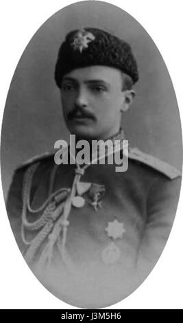 Großartiger Herzog George Mikhailovich von Rußland in seiner Jugend Stockfoto